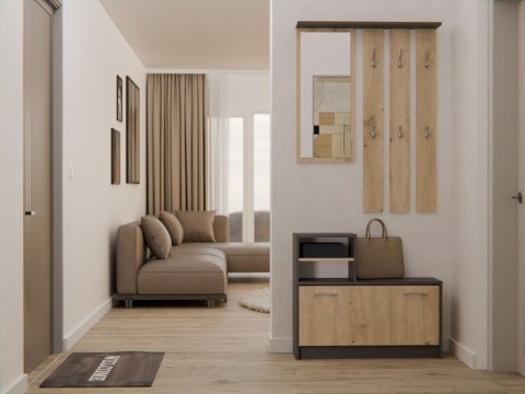 Garderoba VERA ANTRACYT DĄB ARTISAN