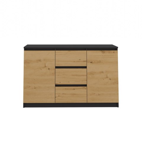 Komoda Malwa 2D3S ANTRACYT DĄB ARTISAN
