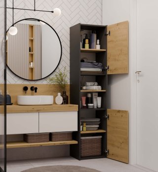 Słupek łazienkowy Sara S40 ANTRACYT DĄB ARTISAN