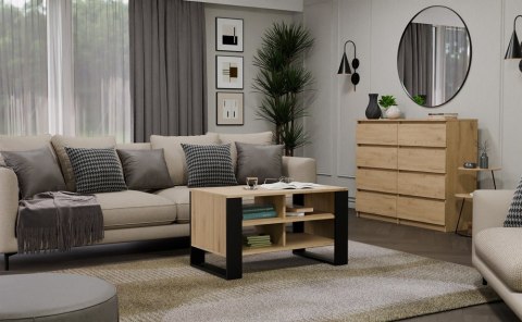 Stolik Modern 4P DĄB ARTISAN CZARNY