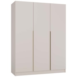 SZAFA SENSO 3D 150 CM 3 DRZWI ZŁOTE UCHWYTY DO SALONU SYPIALNI KASZMIR BEŻ