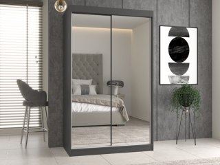 Szafa IGA 120/A ANTRACYT 2 Lustra Do Sypialni Przedpokoju