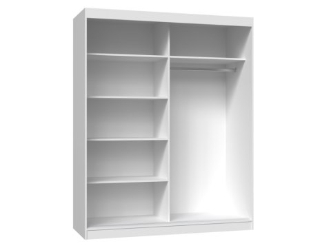Szafa IGA 160 A/C ANTRACYT ARTISAN 1 x Lustro Szprosy Do Sypialni Przedpokoju