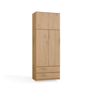 Szafa Malwa SS-90 z Nadstawką DĄB ARTISAN Do Garderoby Pokoju