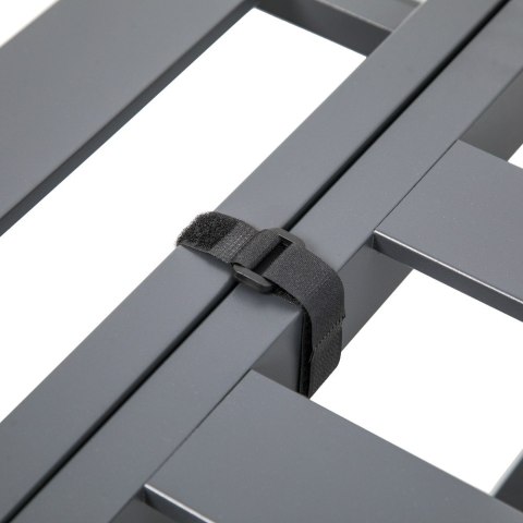 Zestaw Mebli Ogrodowych MARBELLA z Sofą Narożnikiem i Stolikiem SZARY